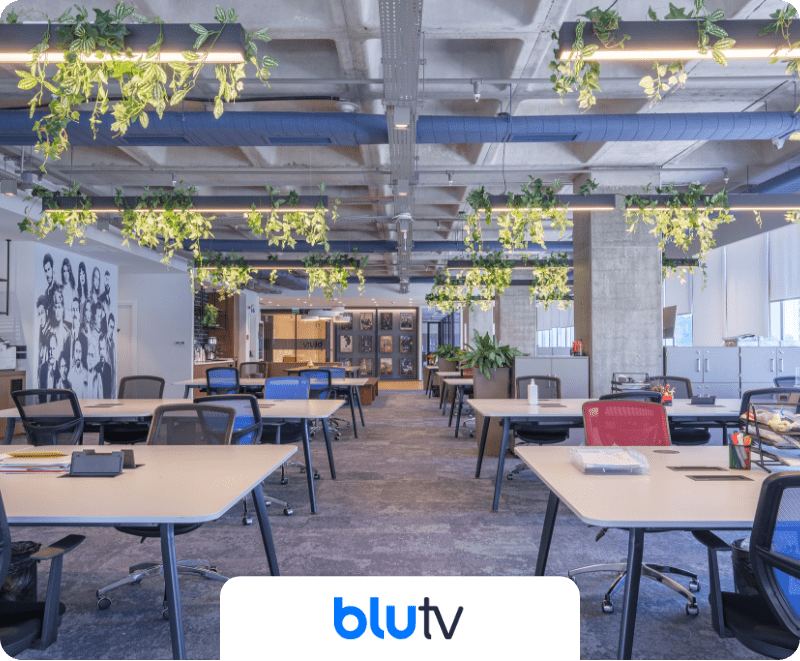 Kolektif House iş ortaklarından BluTv'nin promosyonel logo görseli