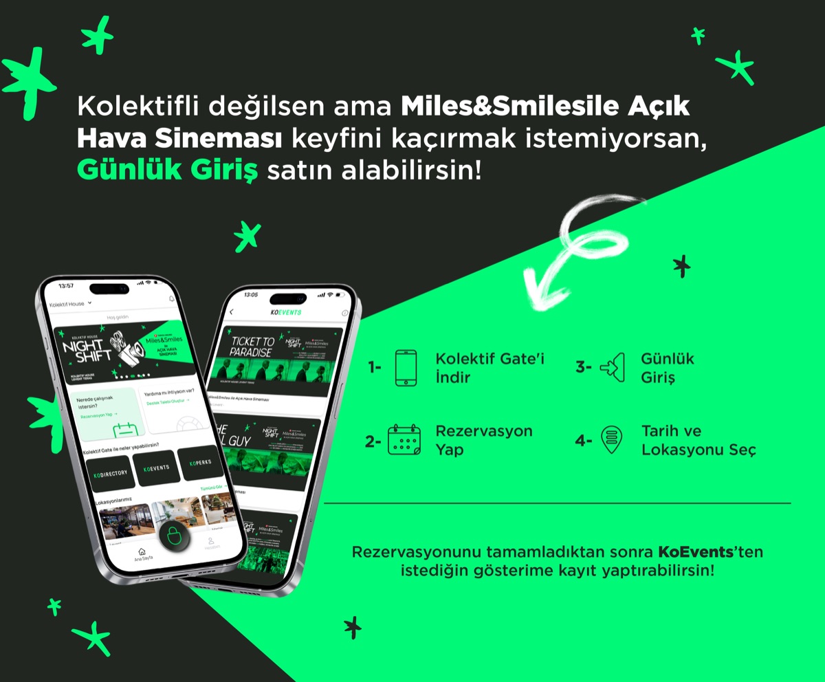 Kolektif House Night Shift açık hava sineması — Günlük Giriş